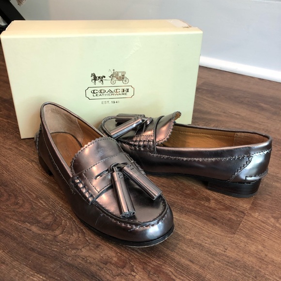 coach patent leather shoes